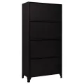 Armoire à casiers Noir 90x45x180 cm Acier