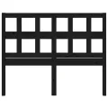 Tête de lit Noir 205,5x4x100 cm Bois massif de pin