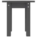Table basse Gris Ø 35x35 cm Bois massif de pin