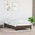 Cadre de lit Marron foncé 80x200 cm Tissu