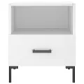 Tables de chevet 2 pcs blanc 40x35x47,5 cm bois d’ingénierie