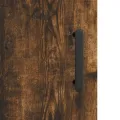 Armoire murale chêne fumé 60x31x60 cm bois d'ingénierie