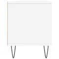 Meuble TV blanc 100x34,5x44,5 cm bois d'ingénierie