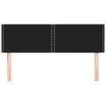 Têtes de lit 2 pcs Noir 72x5x78/88 cm Tissu