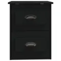 Table de chevet murale noir 41,5x36x53 cm