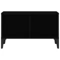 Table basse Noir 60x50x36,5 cm Bois d'ingénierie