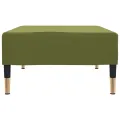 Repose-pied Vert clair 78x56x32 cm Velours