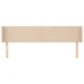 Tête de lit avec oreilles Cappuccino 203x16x78/88 cm Similicuir