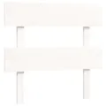 Cadre de lit avec tête de lit blanc 90x200 cm bois massif