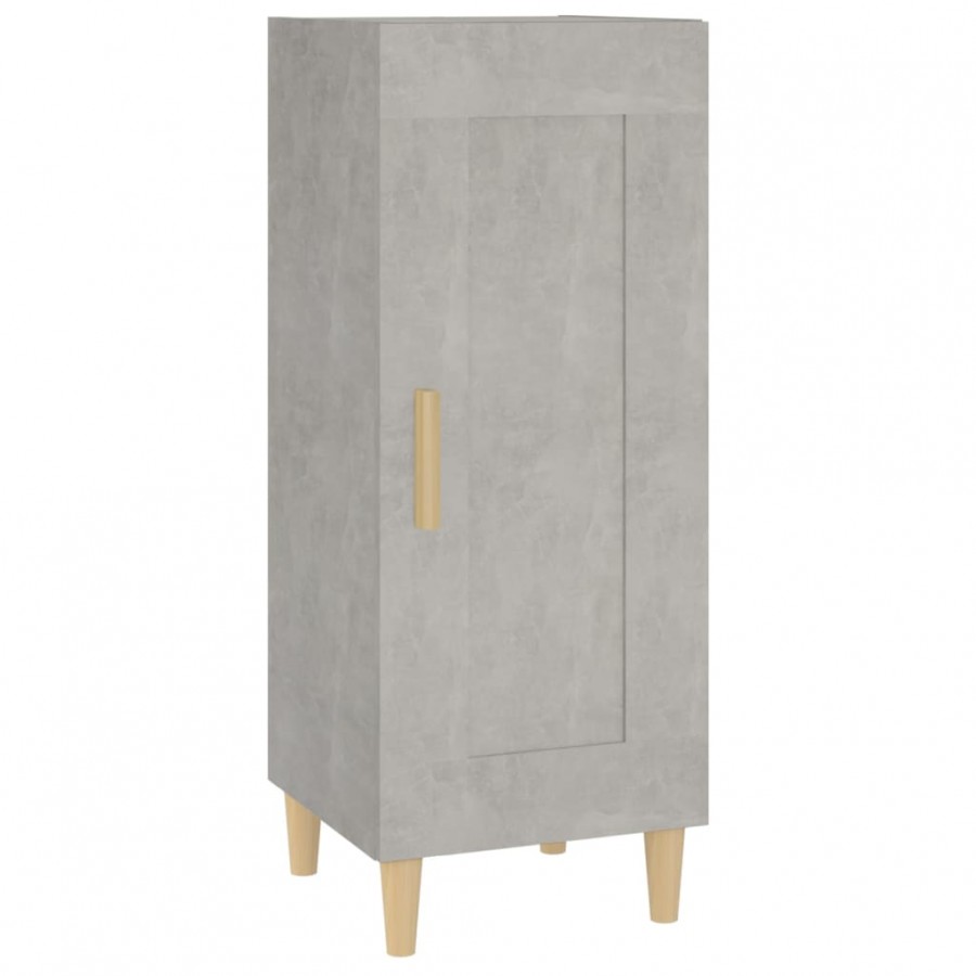 Buffet Gris béton 34,5x34x90 cm Bois d'ingénierie