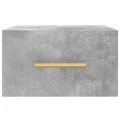 Tables de chevet murales 2 pcs gris béton 35x35x20 cm