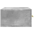 Tables de chevet murales 2 pcs gris béton 35x35x20 cm