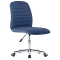 Chaises à manger 2 pcs bleu tissu