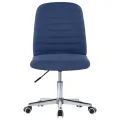 Chaises à manger 2 pcs bleu tissu