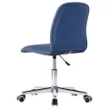 Chaises à manger 2 pcs bleu tissu