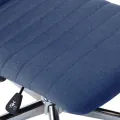 Chaises à manger 2 pcs bleu tissu