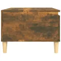 Table basse Chêne fumé 90x50x36,5 cm Bois d'ingénierie