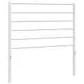 Tête de lit métal blanc 75 cm