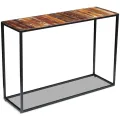 Table console Bois de récupération massif 110 x 35 x 76 cm