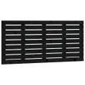 Tête de lit murale Noir 126x3x63 cm Bois massif de pin