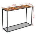 Table console Bois de récupération massif 110 x 35 x 76 cm