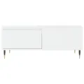 Table basse Blanc 90x50x36,5 cm Bois d'ingénierie