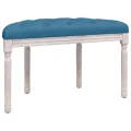 Banc Bleu 81,5x41x49 cm Velours