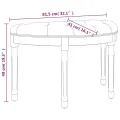 Banc Bleu 81,5x41x49 cm Velours