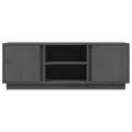Meuble TV Gris 110x35x40,5 cm Bois de pin massif