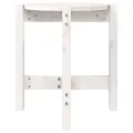 Table basse Blanc Ø 42,5x45 cm Bois massif de pin