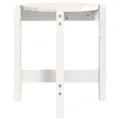 Table basse Blanc Ø 42,5x45 cm Bois massif de pin