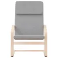 Chaise de relaxation Gris clair Tissu