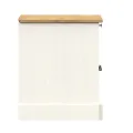 Table de chevet VIGO blanc 42x35x40 cm bois de pin massif