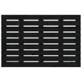 Tête de lit murale Noir 81x3x63 cm Bois massif de pin