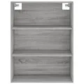 Buffet sonoma gris 69,5x32,5x180 cm bois d'ingénierie