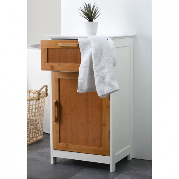 Bathroom Solutions Armoire avec porte et tiroir MDF