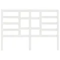 Tête de lit Blanc 126x4x104 cm Bois massif de pin