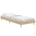 Cadre de lit chêne sonoma 75x190 cm bois d'ingénierie