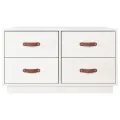 Table basse Blanc 80x80x45 cm Bois massif de pin