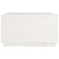 Table basse Blanc 80x80x45 cm Bois massif de pin