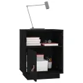 Tables de chevet 2 pcs Noir 40x34x55 cm Bois de pin massif
