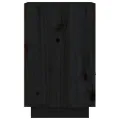 Tables de chevet 2 pcs Noir 40x34x55 cm Bois de pin massif