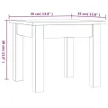 Table basse Gris 35x35x30 cm Bois massif de pin