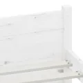 Cadre de lit Blanc Bois massif 75x190 cm Petit simple
