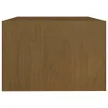 Table basse Marron miel 75x50x33,5 cm Bois de pin massif