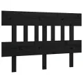 Tête de lit Noir 123,5x3x81 cm Bois massif de pin