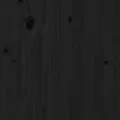 Tête de lit Noir 123,5x3x81 cm Bois massif de pin