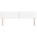 Têtes de lit 2 pcs Blanc 80x5x78/88 cm Similicuir