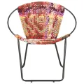 Chaise ronde Chindi Multicolore Tissu