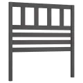Tête de lit Gris 106x4x100 cm Bois massif de pin